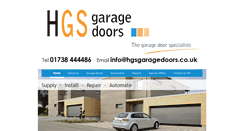 Desktop Screenshot of hgsgaragedoors.co.uk