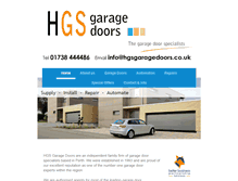 Tablet Screenshot of hgsgaragedoors.co.uk